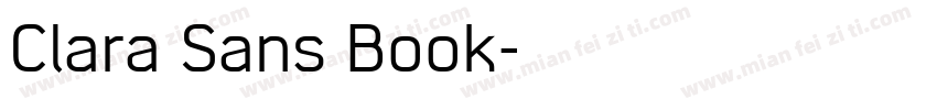 Clara Sans Book字体转换